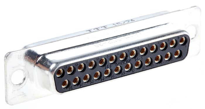 ITT Cannon D* 25 Way Panel Mount D-sub Connector Socket