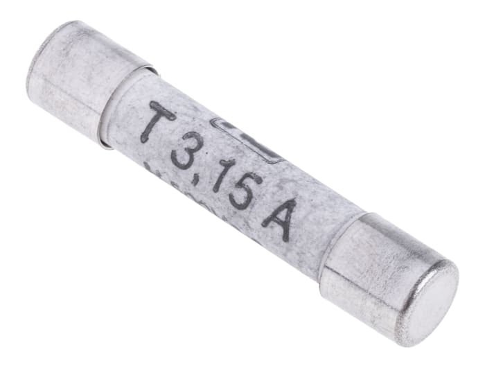 RS PRO 3.15A T Ceramic Cartridge Fuse, 6.3 x 32mm