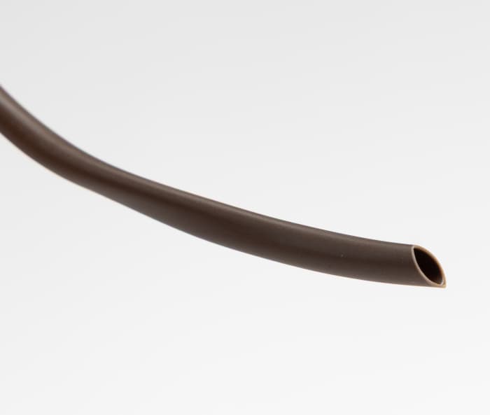 HellermannTyton PVC Brown Cable Sleeve, 4mm Diameter, 100m Length