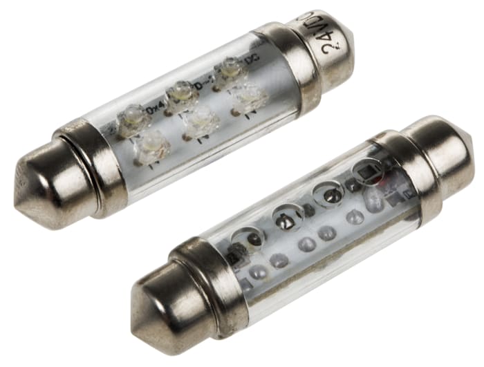 JKL Components LED Car Bulb, White, Festoon shape