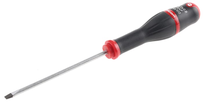 Facom Flat, 4 x 0.8 mm Tip, 100 mm Blade, 209 mm Overall