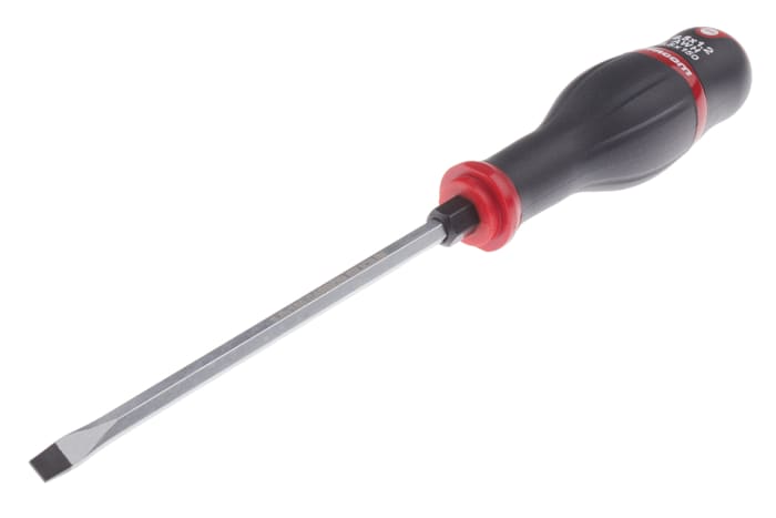 Facom Flat Screwdriver, 1.2 x 6.5 mm Tip, 150 mm Blade, 270 mm Overall