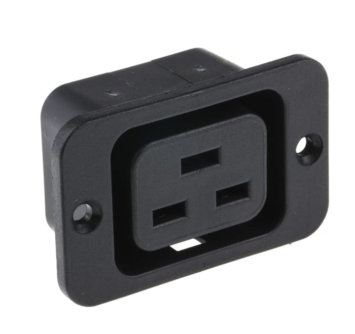 Schurter C19 Panel Mount IEC Connector Socket, 16A, 250 V