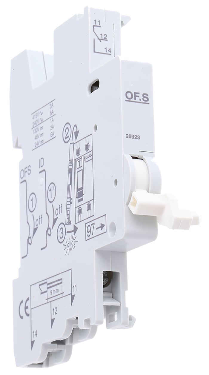 Merlin Gerin Auxiliary Contact, 1 Contact, NO/NC, DIN Rail Mount