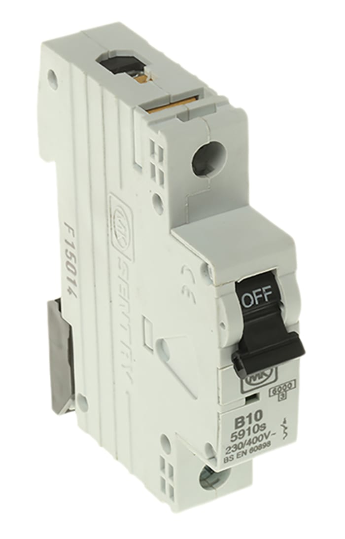 řada: 5910S, EMBH, EUB, S8001P 10A vypínací charakteristiky Typ B, rozsah: Sentry