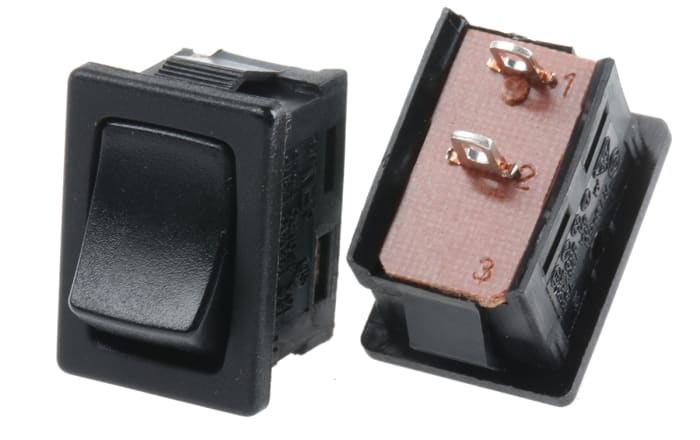 RS PRO SPST, Latching Rocker Switch Panel Mount