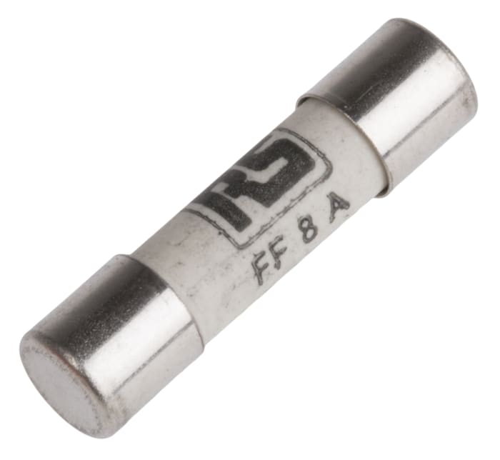 RS PRO 8A FF Ceramic Cartridge Fuse, 5 x 20mm