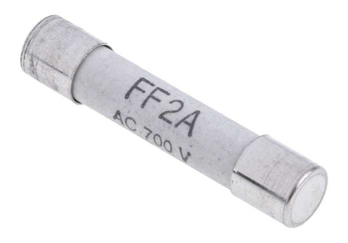 Cartouche fusible RS PRO, 2A 6.3 x 32mm Type FF 700V c.a.