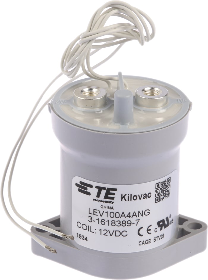 TE Connectivity KILOVAC LEV100 Kontaktör, Tek Kutuplu, Bobin Gerilimi: 12 V dc