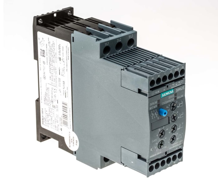 Startér pro plynulý rozběh, řada: 3RW40 5.5 kW 12.5 A 3 480 V ac 3fázový IP20, rozsah: SIRIUS 3RW