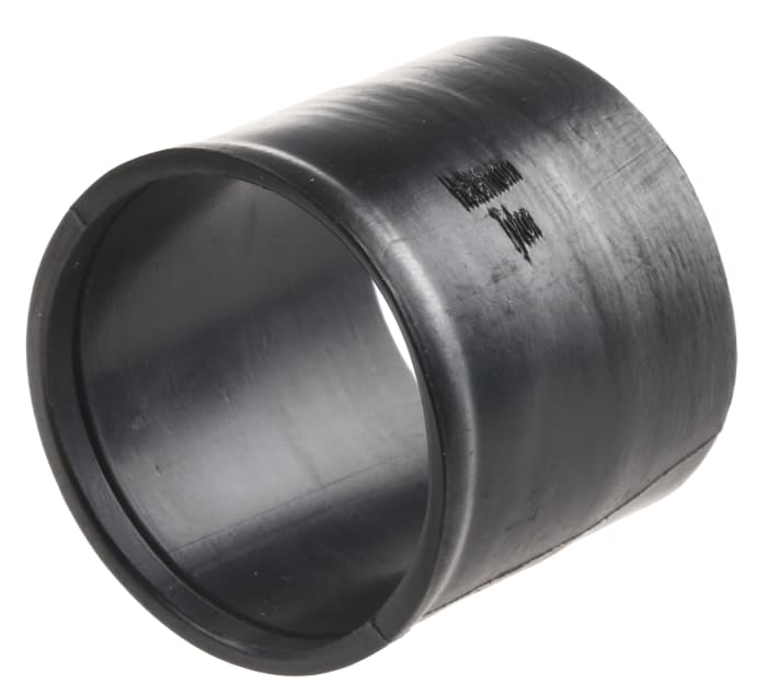Manchon droit à lèvre HellermannTyton, Diamètre interne : 24mm, Elastomère résistant au fluide, 1 voie, Noir