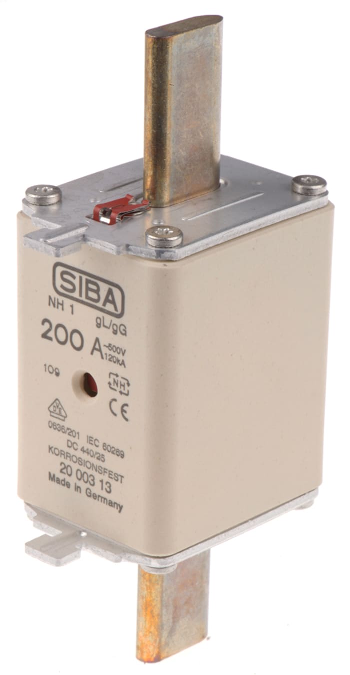 SIBA 200A Centred Tag Fuse, NH1, 500V ac