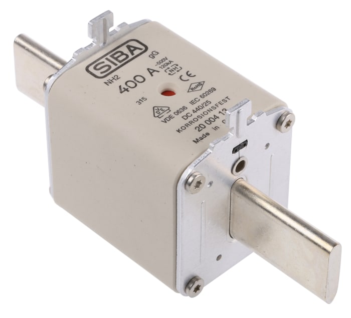 SIBA 400A Centred Tag Fuse, NH2, 500V ac