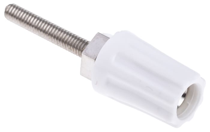 Borne de raccordement RS PRO Blanc 16A avec contacts Laiton et placage Nickel