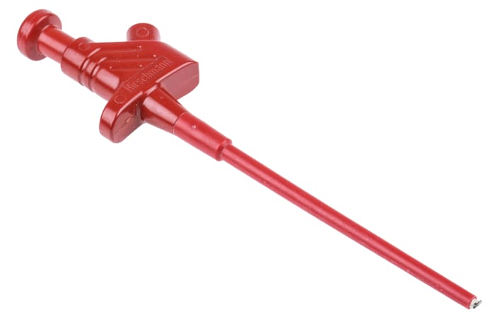 Hirschmann Test & Measurement Red Grabber Clip, 3.5 mm Tip, 60 V, 4A, 4 mm Socket