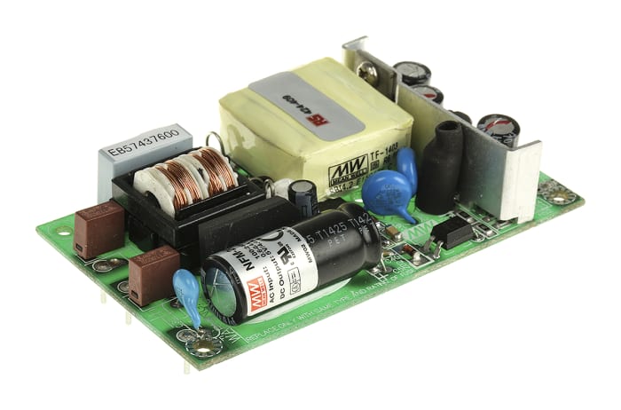 Fuente de alimentación de modo conmutado (SMPS) integrada Mean Well, 5V dc, 4.4A, 22W, 1 salida, para uso médico,