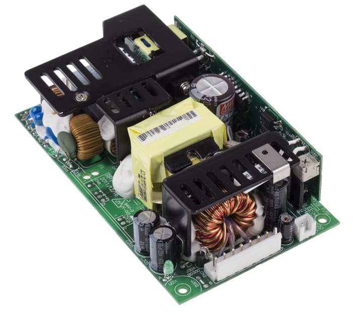 MEAN WELL Switching Power Supply, RPT-160B, 5 V dc, ±12 V dc, 1 A, 5 A, 14 A, 98W, Triple Output, 127 → 370 V