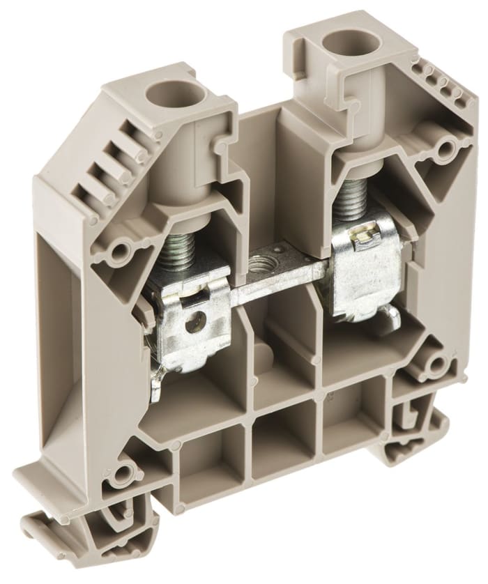 Weidmuller 1020400000 WDU Series Brown, 16mm², Single-Level, Screw Termination, ATEX