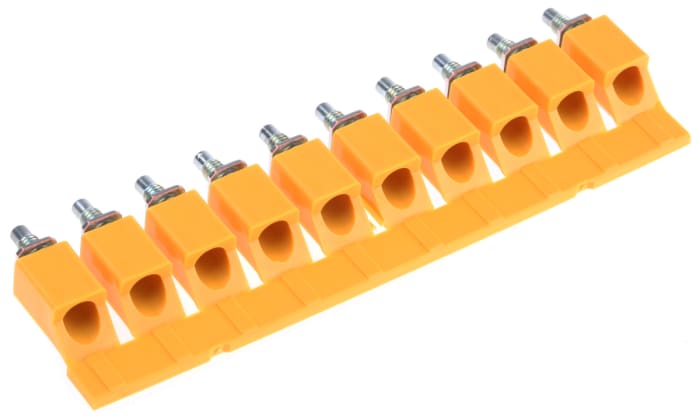 Weidmuller WQV 16/10 Series Jumper Bar for Use with DIN Rail Terminal Blocks, 101A