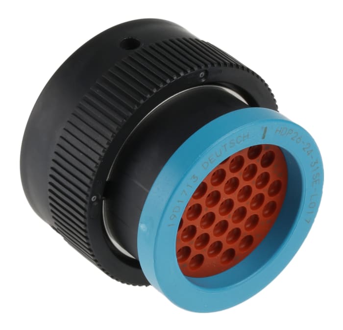 Deutsch Circular Connector, 31 Contacts, Cable Mount, Plug, Female, IP67, HD20 Series
