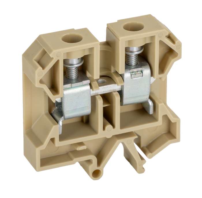 Weidmuller 0271060000 SAK 16 Series Beige, Yellow, 16mm², Single-Level, Feed Through Termination