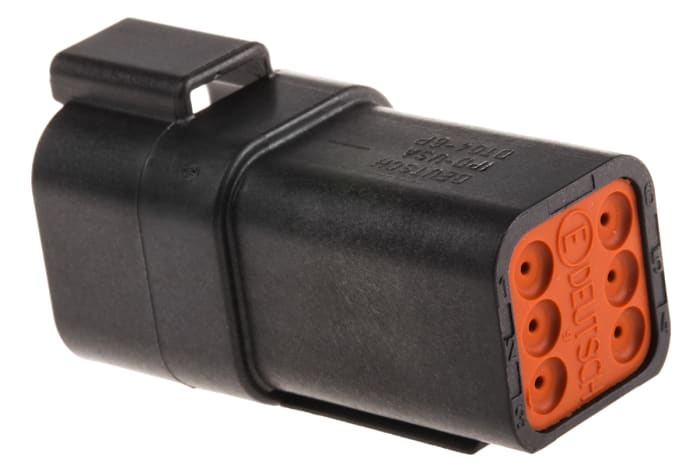 Deutsch, DT Automotive Connector Socket 6 Way, Crimp Termination DT04-6P-CE02