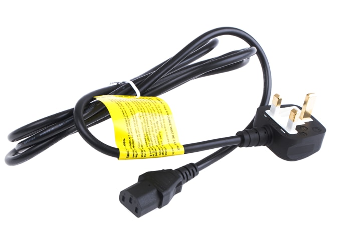 Power Cord C13 to UK BS1363 2m