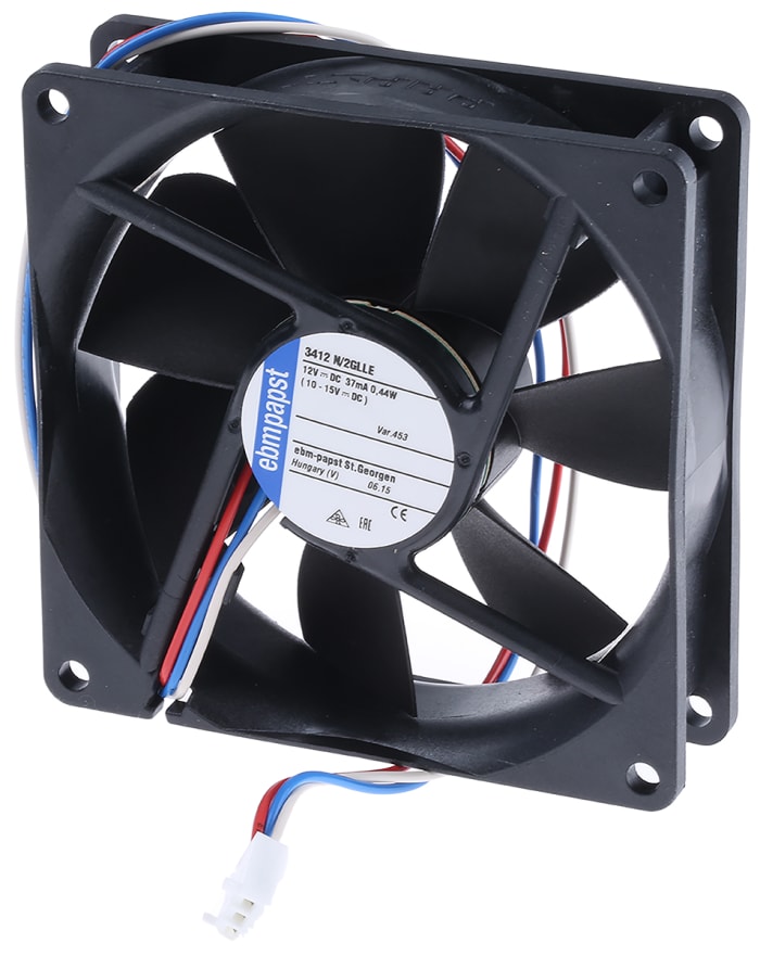 PC cooling fan, 92mm 35.4cu.m/h 12V DC
