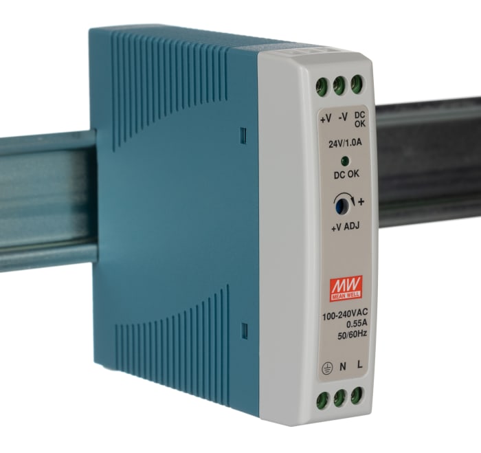 Alimentatore Meanwell MDR-20-24 DIN-Rail 24W 24V 1A | Per Uso Industriale - Foto 10