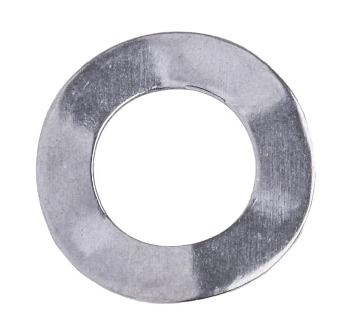 RS PRO Plain Stainless Steel Crinkle Locking & AntiVibration Washer
