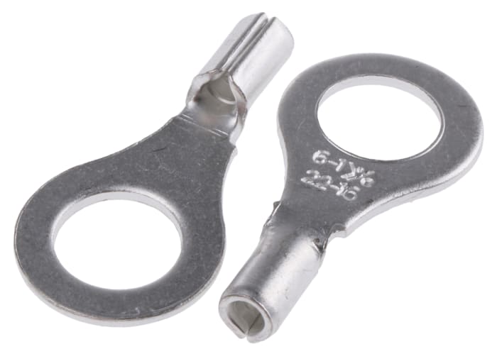 Krimpovací kroužková svorka, pokovení: Cín, M6, max. AWG: 16AWG, neizolovaná, min. AWG: 22AWG, 0.5mm² -, 1.5mm², RS PRO