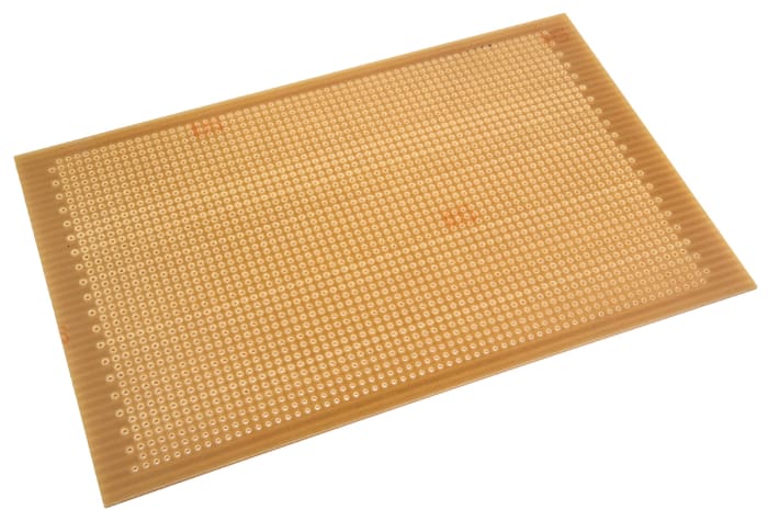 Carte de prototypage Vero Technologies, Simple face, pas de 2.54mm, 176.53 x 111.76 x 1.6mm, FR1