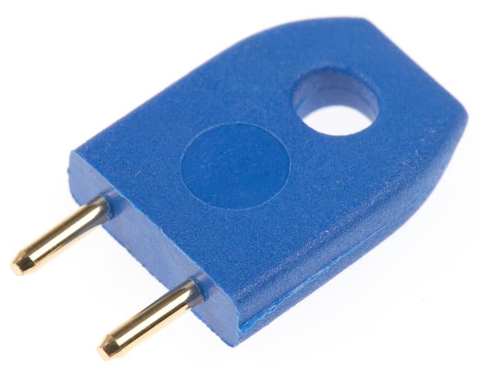Cavalier de court-circuitage au pas de 5.08mm Bleu, 2 contacts