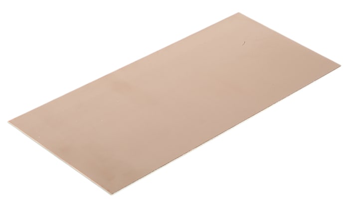 RAW 100 X 220MM D/S, Double-Sided Plain Copper Ink Resist Board Glass Fibre Reinforced PET 220 x 100 x 1.6mm