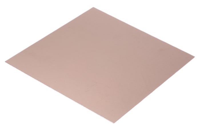 RAW 220 X 233.4MM D/S, Double-Sided Plain Copper Ink Resist Board Glass Fibre Reinforced PET 233.4 x 220 x 1.6mm
