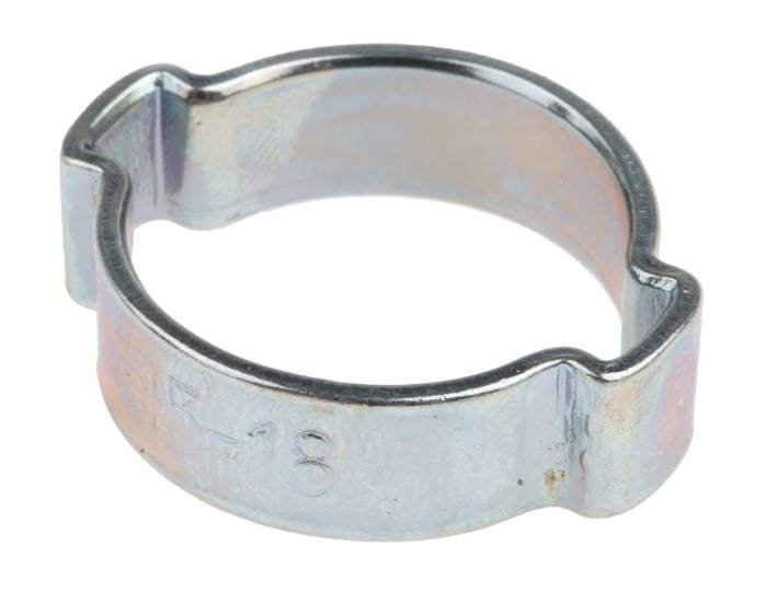 RS PRO Steel O Clip, 8mm Band Width, 15 → 18mm ID