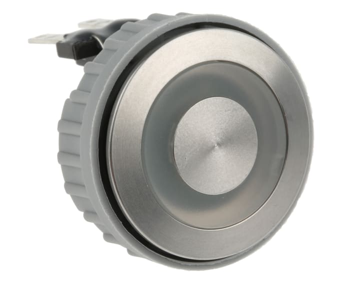 Schurter MSM DP 22 Series Illuminated Push Button Switch, Momentary, Panel Mount, 22mm Cutout, SPDT, Green LED,