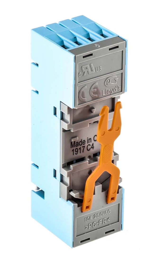 Releco MRC 8 Pin 250V ac DIN Rail Relay Socket, for use with C80 Series Time Relays