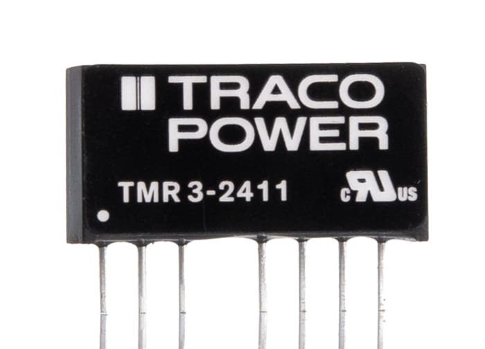 TRACOPOWER TMR 3 DC-DC Converter, 5V dc/ 600mA Output, 18 → 36 V dc Input, 3W, Through Hole, +85°C Max Temp