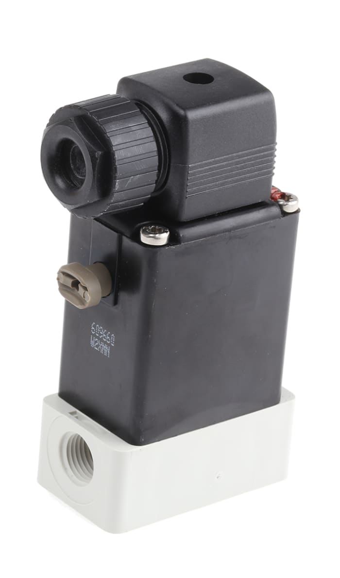 Burkert Solenoid Valve 078559, 3 Port, NO/NC, 230 V ac 1/4 in G, 6.35 mm