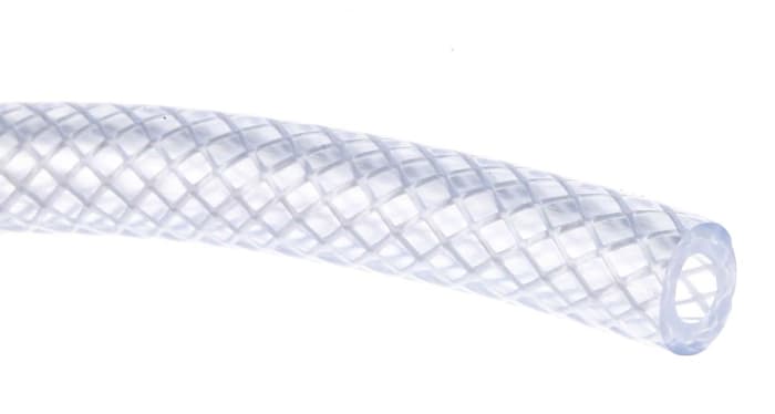 Tuyau RS PRO PVC, Ø 6.3mm x Ø 11.5mm, L 25m Transparent