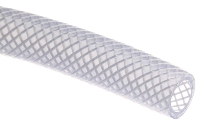 RS PRO PVC, Hose Pipe, 19mm ID, 26mm OD, Clear, 25m