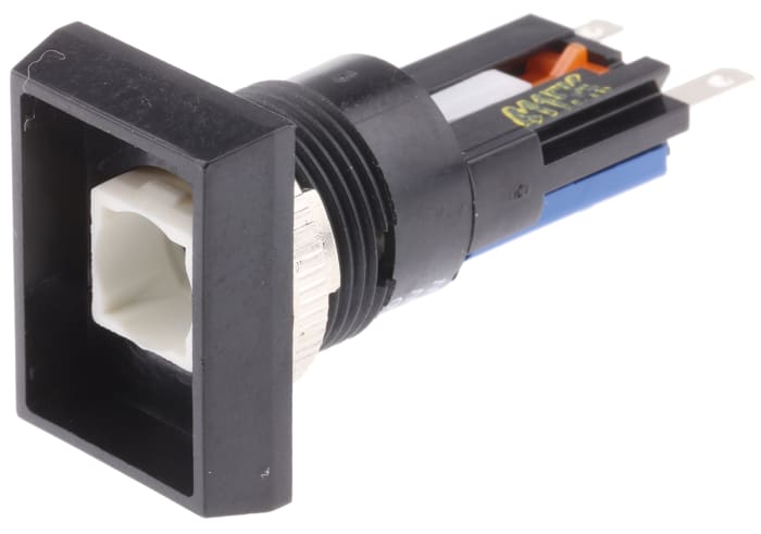 Saia-Burgess Illuminated Push Button Switch, Momentary, Panel Mount, 16mm Cutout, SPDT