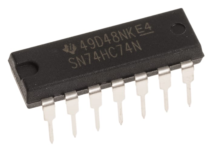 Texas Instruments 2 Flip Flop IC HC, 14-Pin PDIP