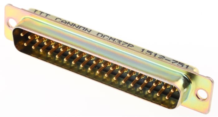 ITT Cannon D*M 37 Way Panel Mount D-sub Connector Plug