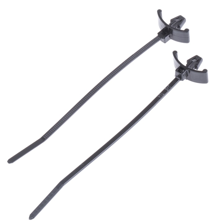 Serre-câble HellermannTyton T18RSF, 100mm x 2,5 mm , Noir, en Nylon 66, x 100