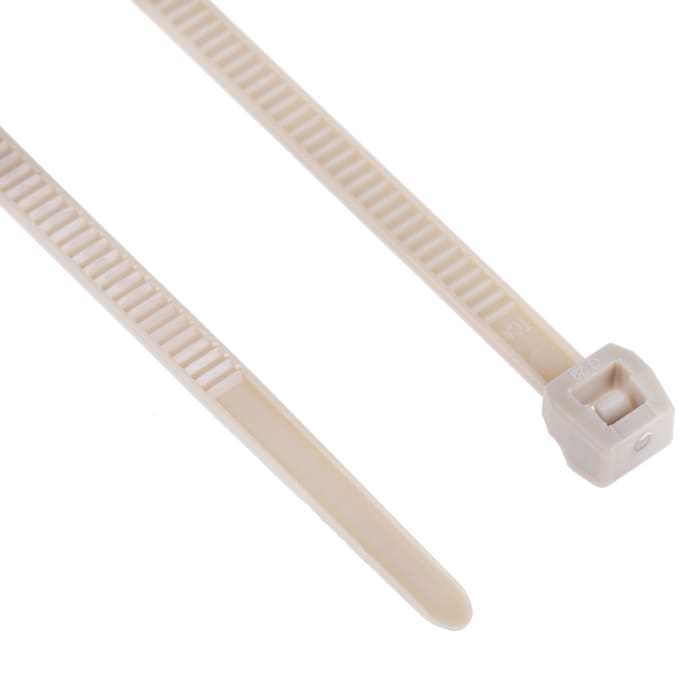 Serre-câble HellermannTyton PT2A, 145mm x 3.4 mm, Beige, en PEEK, x 100