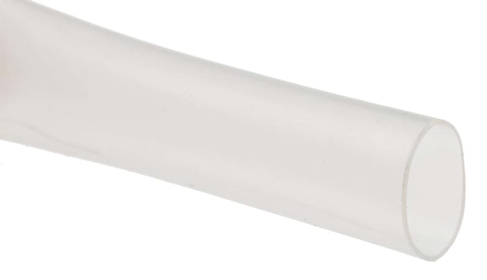 HellermannTyton Adhesive Lined Halogen Free Heat Shrink Tubing, Clear 9mm Sleeve Dia. x 5m Length 3:1 Ratio, HIS-A