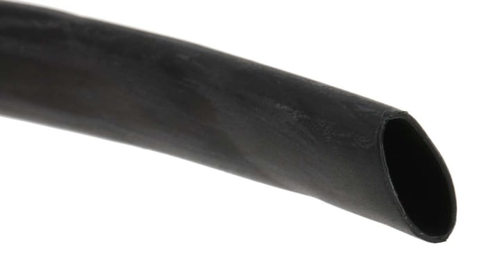 HellermannTyton Adhesive Lined Heat Shrink Tubing, Black 9mm Sleeve Dia. x 5m Length 3:1 Ratio, HIS-A Series