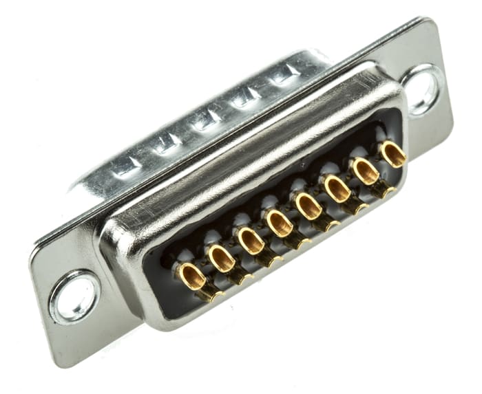Cinch FD 15 Way Panel Mount D-sub Connector Plug, 2.76mm Pitch